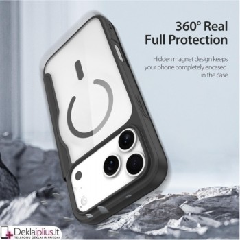 Dux Ducis Skin X Pro dirbtinos odos juodas dėklas su magsafe (Apple Iphone 17 Pro/Iphone 18 Pro) Dux Ducis Skin X Pro dirbtinos odos juodas dėklas su magsafe (Apple Iphone 17 Pro/Iphone 18 Pro)